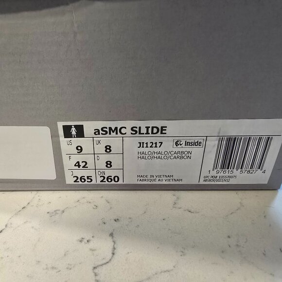 Stella McCartney x Adidas Women’s Size 9 Halo Carbon Light Green Slides JI1217 - Picture 11 of 14